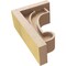 Ekena Millwork 3"W x 6"D x 9"H Classic Alma Rough Cedar Woodgrain TimberThane Corbel, Primed Tan CORUR03X06X09ALMRCPR - alternate 4
